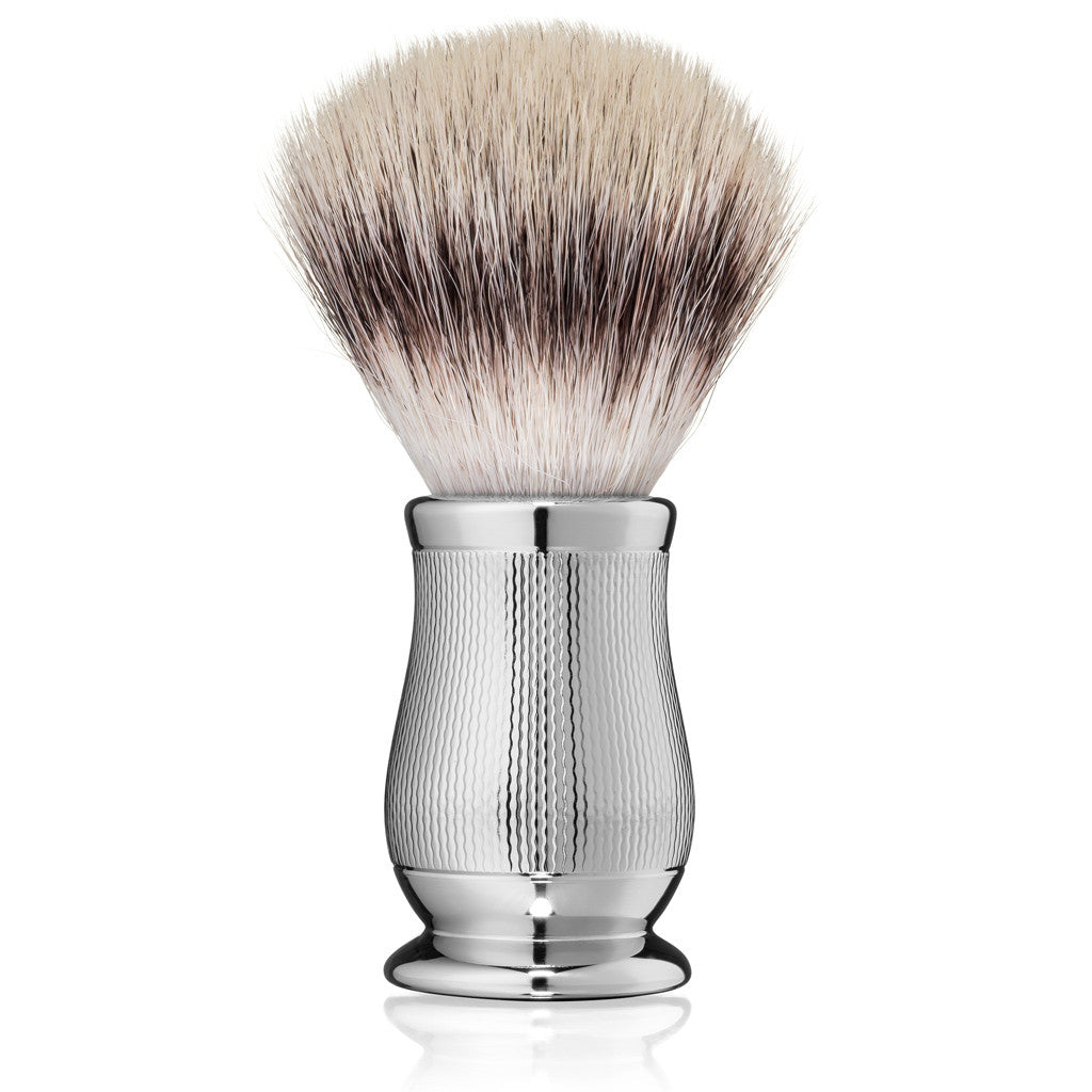 Edwin Jagger Chatsworth Barley Synthetic Silvertip Shaving Brush Naked Armor Razors 