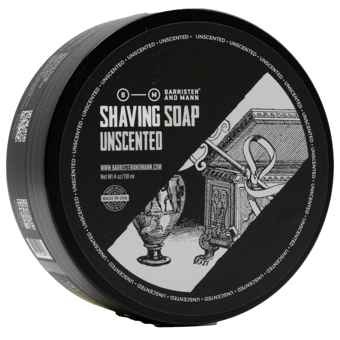 Barrister and Mann Unscented Shaving Soap (Vegan Omnibus Base)