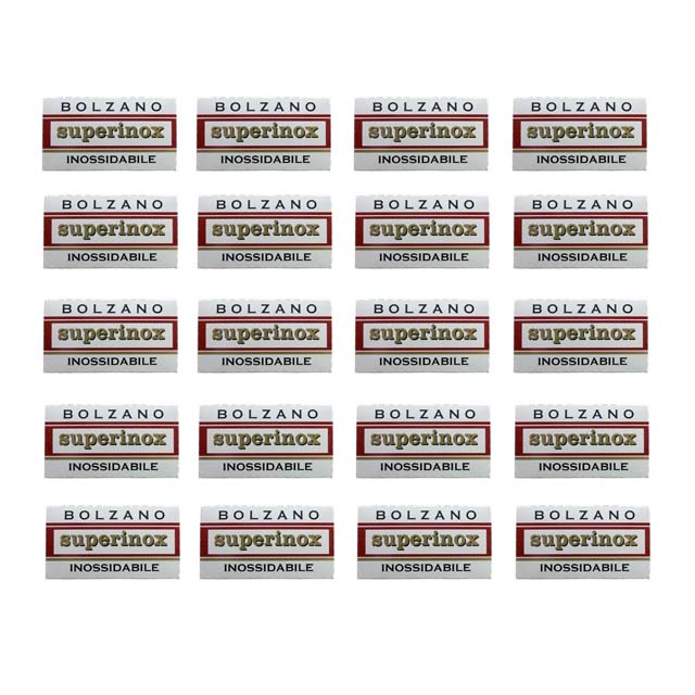 Bolzano Superinox "Inossidabile" Double Edge Razor Blades 100 Pack