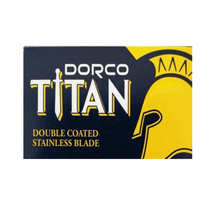 Dorco Titan Stainless Steel Double Edge Safety Razor Blade 10 Pack