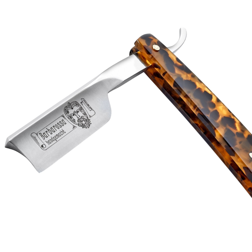 Dovo Barbarossa Straight Razor 5/8" Imitation Tortoiseshell Spanish Point Carbon Steel.