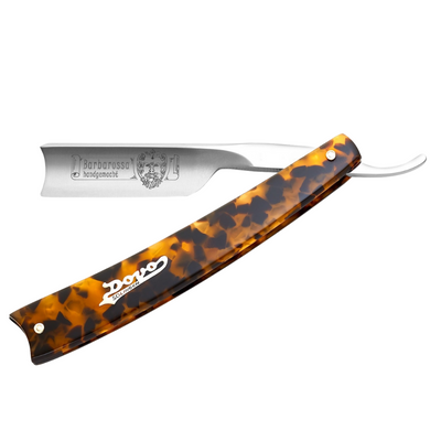 Dovo Barbarossa Straight Razor 5/8" Imitation Tortoiseshell Spanish Point Carbon Steel.