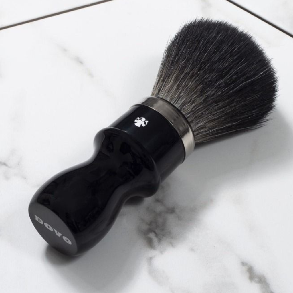 Dovo Hi-Brush Black Acrylic Synthetic Shaving Brush