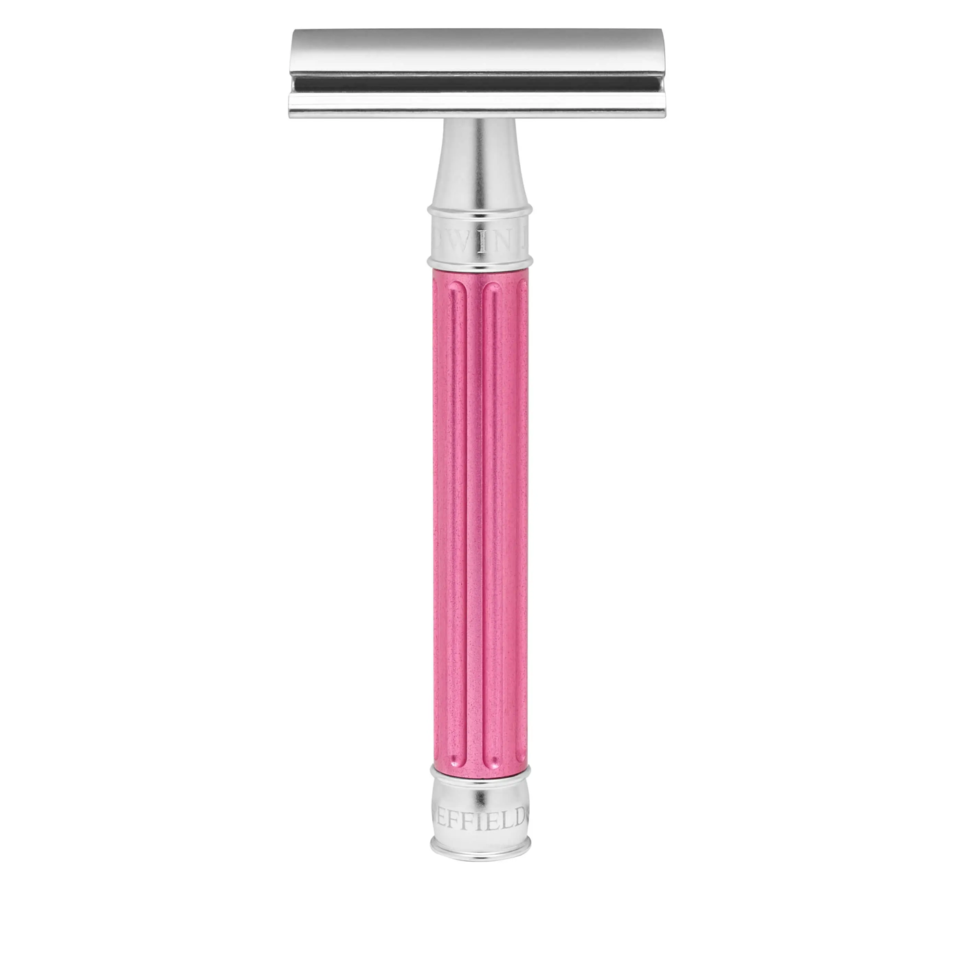 Edwin Jagger 3one6 stainless steel pink double edge safety razor