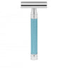 Edwin Jagger 3ONE6 Stainless Steel Light Blue Double Edge Safety Razor