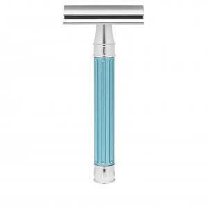 Edwin Jagger 3ONE6 Stainless Steel Light Blue Double Edge Safety Razor