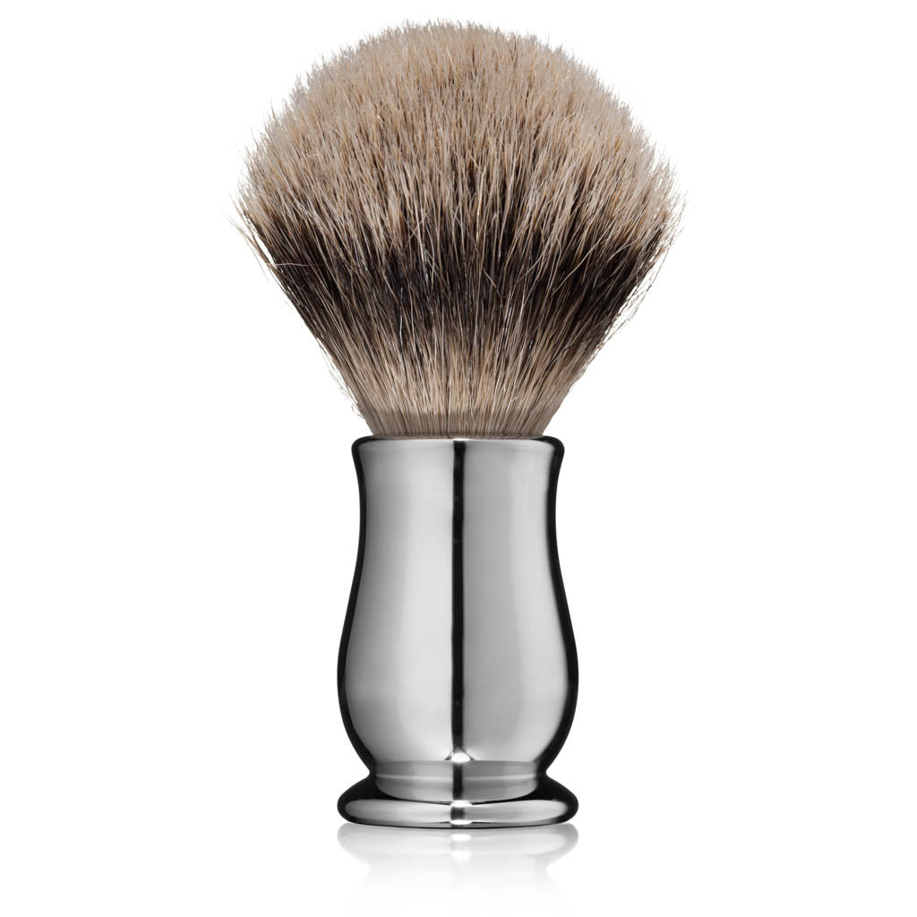 Edwin Jagger Chatsworth Chrome Super Badger Shaving Brush – Naked Armor ...