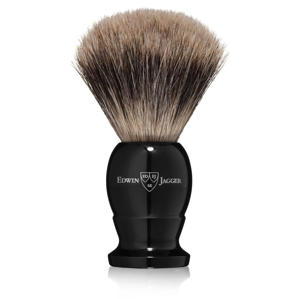 Edwin Jagger Medium Imitation Ebony Best Badger Shaving Brush
