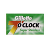 Gillette 7 O'Clock Green Super Stainless Double Edge Razor Blades 5 Pack