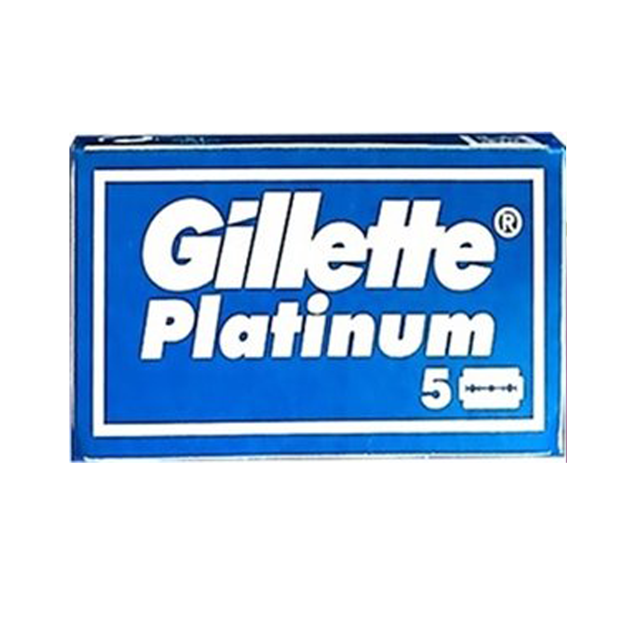 Gillette New Platinum Stainless Steel Double Edge Safety Razor 5-Pack