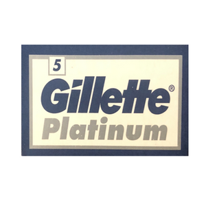 Gillette Platinum Double Edge Safety Razor Blade 5 Pack