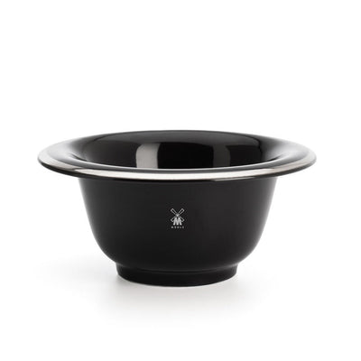 Muhle Black Porcelain Platinum Rim Shaving Dish