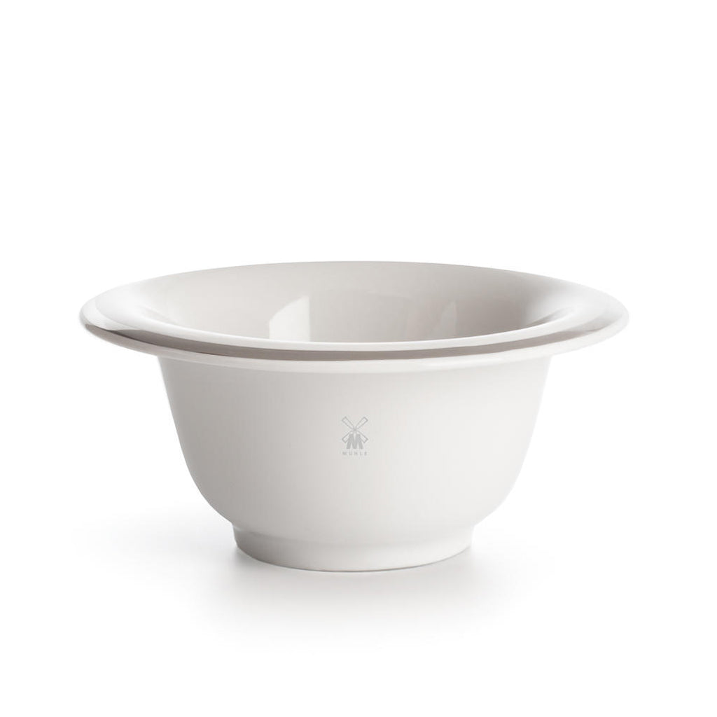 Muhle White Porcelain Platinum Rim Shaving Dish