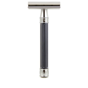 Edwin Jagger 3ONE6 Stainless Steel Double Edge Safety Razor, Gun Metal