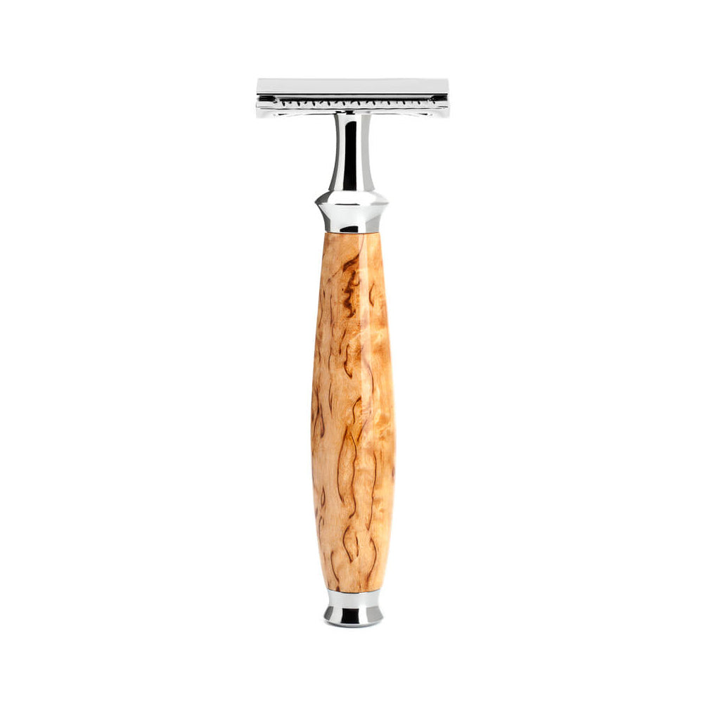 Muhle Purist Karelian Masur Birch Handle Safety Razor