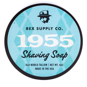 Rex Supply Co. 1955 Old World Tallow Shaving Soap 4 oz