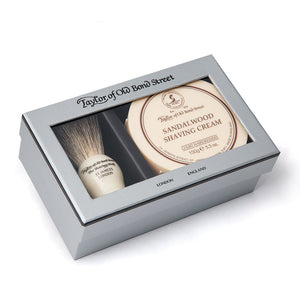 Taylor of Old Bond Street Pure Badger & Sandalwood Shaving Cream Gift Box