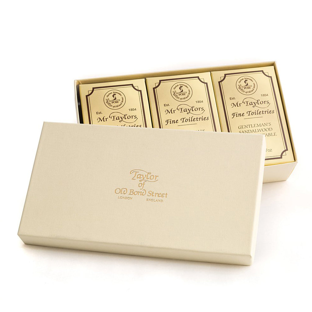 Taylor of Old Bond Street Sandalwood Bath Soap Gift Box