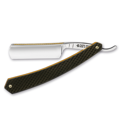 Thiers Issard Fleur De Lys Straight Razor 5/8" Carbon Fiber Carbon Steel