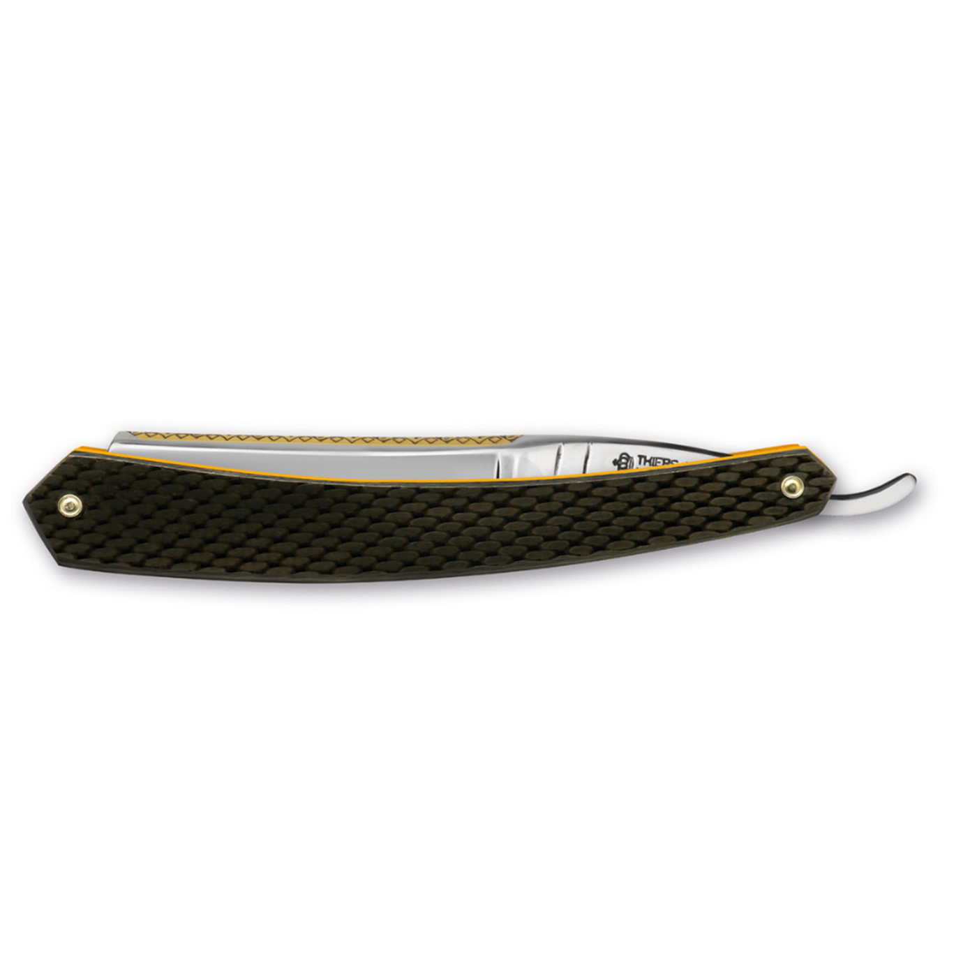 Thiers Issard Fleur De Lys Straight Razor 5/8" Carbon Fiber Carbon Steel