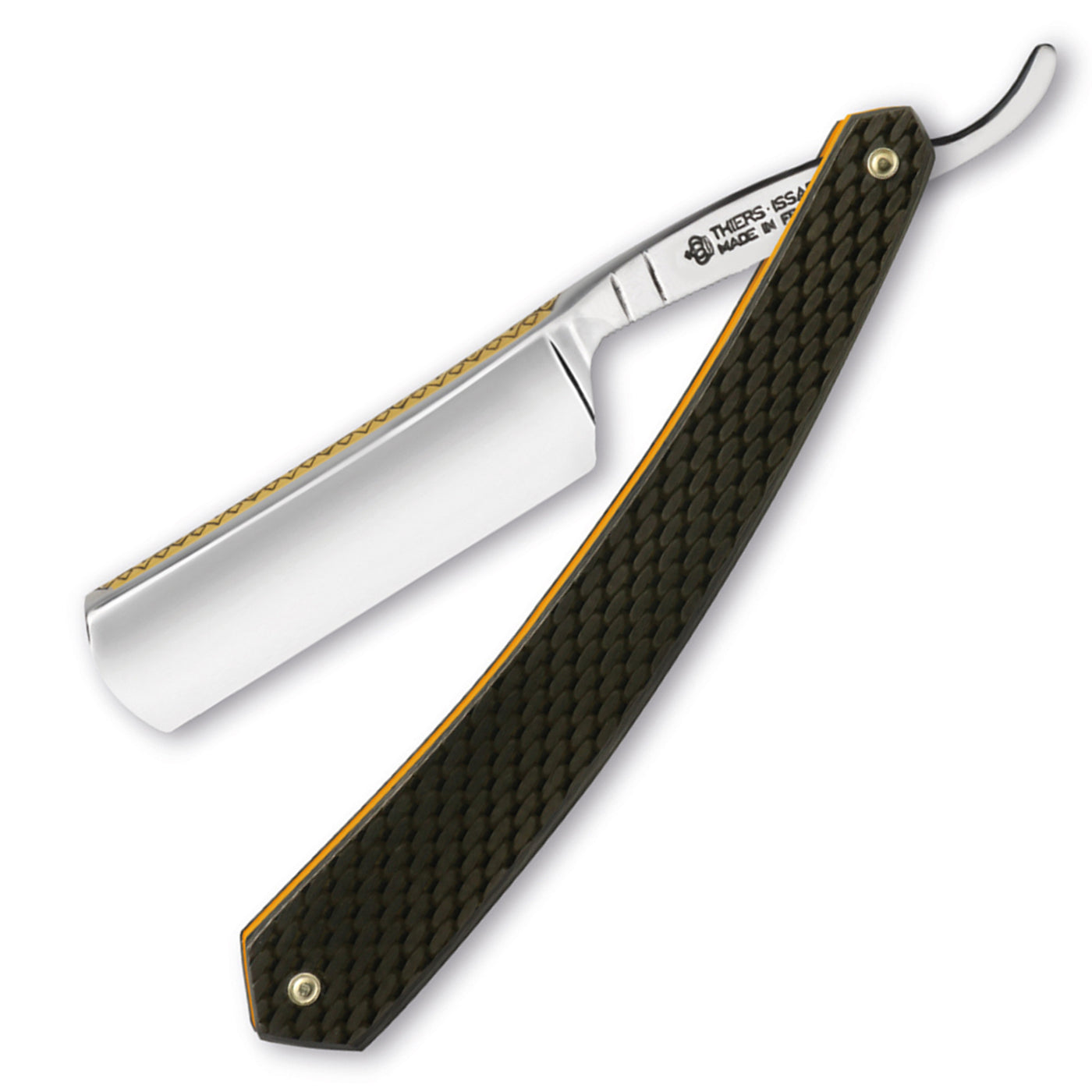 Thiers Issard Fleur De Lys Straight Razor 5/8" Carbon Fiber Carbon Steel