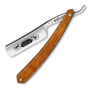 Thiers Issard 'Best Sheffield Silver Steel' Fox and Rooster Straight Razor 6/8" Orange Stamina Carbon Steel