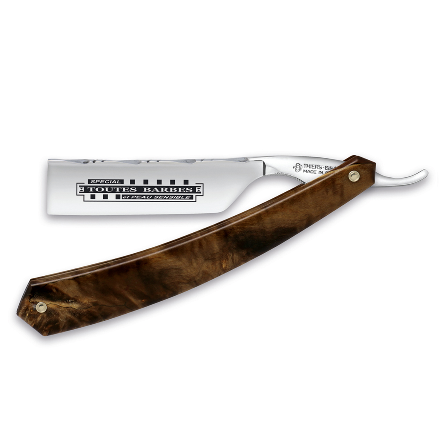 Parker Wood Handle Shavette Razor with 7 free blades